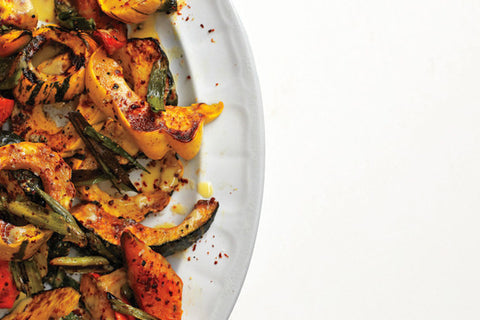 Roasted Squash With Lemon-Tahini Sauce